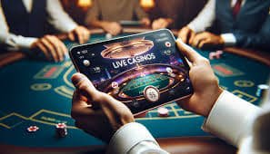 Antarmuka aplikasi chu togel di layar ponsel menampilkan meja kasino langsung